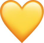 ios_yellowheart emote for Discord