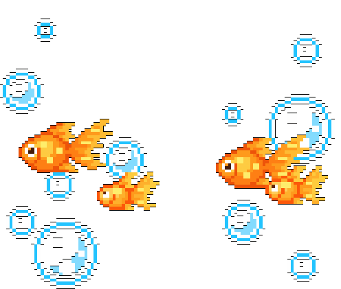PixelFishSwimming emote for Discord
