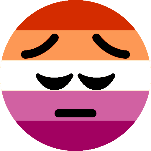 lesbian_pensive emote for Discord