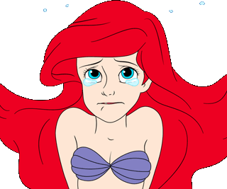 ArielSad emote for Discord