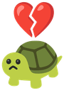 HBrokenHeartTurtle emote for Discord