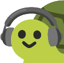 CWHeadphonesTurtle emote for Discord