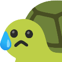 CEUDisappointedRelievedTurtle emote for Discord