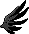 WingBlack1 emote for Discord