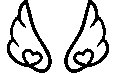 Wings1Black emote for Discord