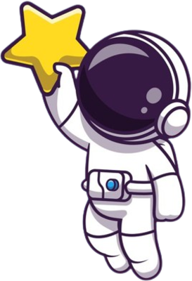 Astronaut_holding_star emote for Discord