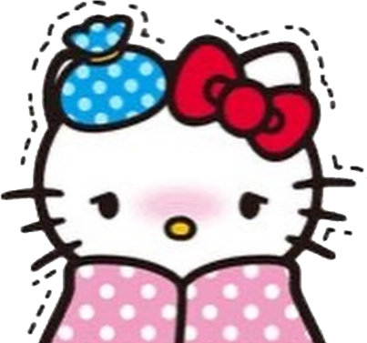 HelloKittySick emote for Discord