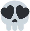 SkullHeartEyes emote for Discord