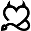 HeartDevilBlack emote for Discord