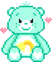 CareBearCyan emote for Discord