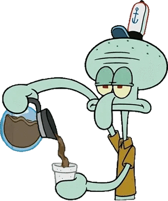 SquidwardCoffee emote for Discord