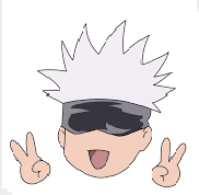 gojosaludando emote for Discord