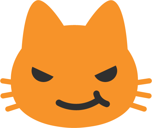 Google_cat_smirk emote for Discord