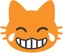 Google_cat_cry_laugh emote for Discord