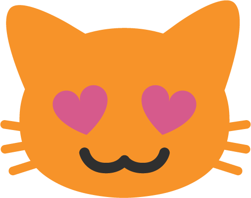 Google_cat_heart_eyes emote for Discord