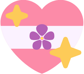 sapphic_shiny_heart_flag emote for Discord