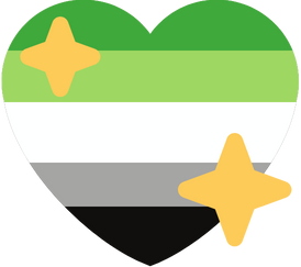 aromantic_shiny_heart_flag emote for Discord