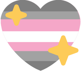 demigirl_shiny_heart_flag emote for Discord
