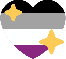 asexual_shiny_heart_flag emote for Discord