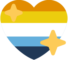 aroace_shiny_heart_flag emote for Discord