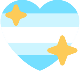 male_shiny_heart_flag emote for Discord