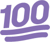 Purple100 emote for Discord