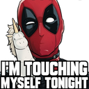 DPtouchingmyself emote for Discord