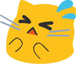 blobcat_flustered emote for Discord