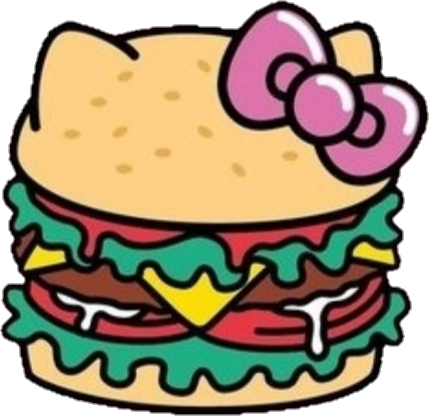 HelloKittyHamburger emote for Discord