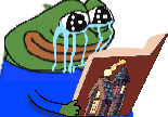 bookpepesad emote for Discord