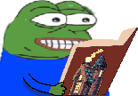 Bookpepenervous emote for Discord
