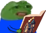 Bookpepecringe emote for Discord