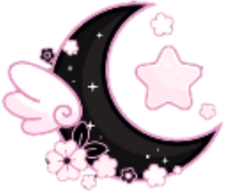 pastelpinknblackmoon emote for Discord