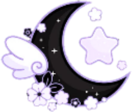 pastelpurplenblackmoon emote for Discord