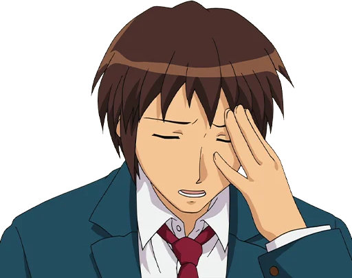 kyon_facepalm emote for Discord