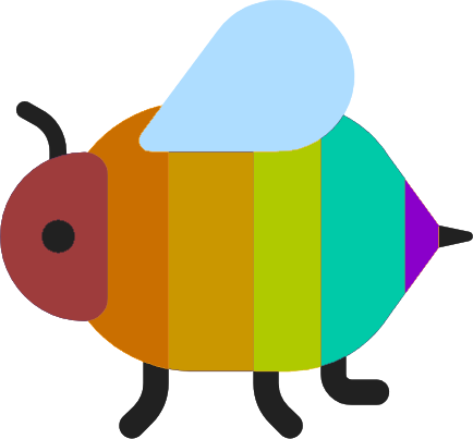 Rainbow_bee emote for Discord