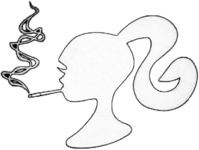 barbie_smoke emote for Discord