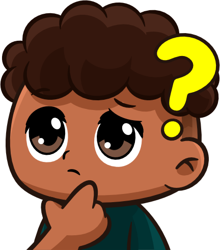 CurlyBLKConfused emote for Discord