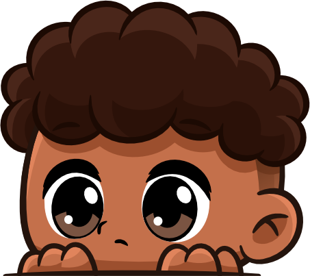 CurlyBLKLurk emote for Discord