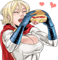 PowerGirlBorger emote for Discord