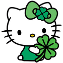 CloverHelloKitty emote for Discord