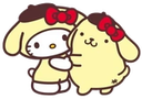 HelloKittyPurinHug emote for Discord