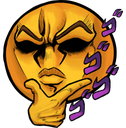 MenacingThink emote for Discord