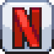 NetflixWhite emote for Discord