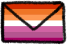 lesbian_envelope emote for Discord