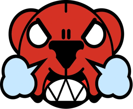 Nita1_Angry_BrawlStars_Pin emote for Discord