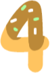 Yellow_number_4 emote for Discord