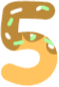 Yellow_number_5 emote for Discord