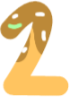 number_yellow_2 emote for Discord