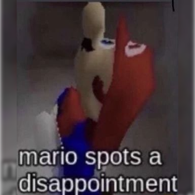 Mario_disappointed emote for Discord